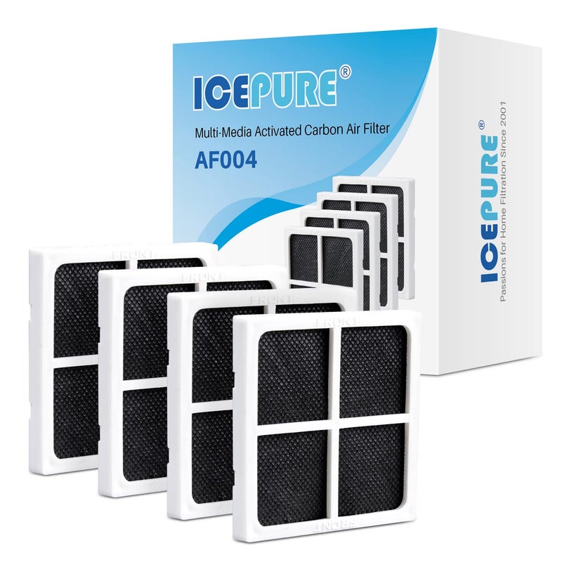 ICEPURE AF004 Refrigerator Air Filter Replacement for LG LT120F, Kenmore Elite 469918, 9918, ADQ73214402, ADQ73214404, ADQ73334008, 4PACK - Image 1